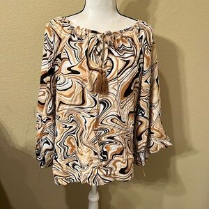 👚 NWT Ruby Rd. brand women’s bell sleeve pullover over top